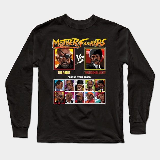 Motherf**kers - Samuel L Jackson VS - Censored Long Sleeve T-Shirt by RetroReview